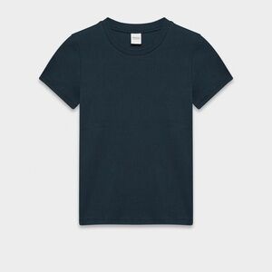 Aritzia Homestretch Rib Crew Tshirt Admiral NWT